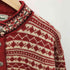 エルエルビーン L.L.Bean 80-90S USA製 ノルディック 柄 メタル ボタン カーディガン レディース import:S