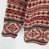 エルエルビーン L.L.Bean 80-90S USA製 ノルディック 柄 メタル ボタン カーディガン レディース import:S
