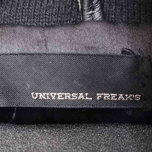UNIVERSAL FREAKS ピッグスキン ダブルジップ シングルライダース レザージャケット メンズ JPN:M