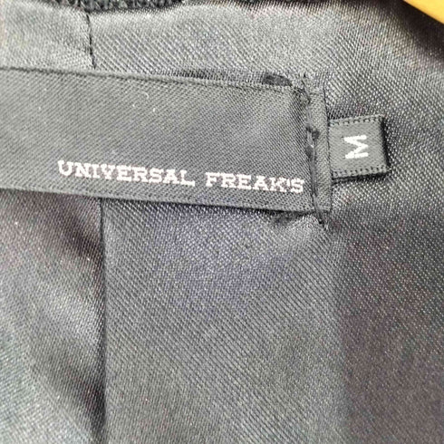 UNIVERSAL FREAKS ピッグスキン ダブルジップ シングルライダース レザージャケット メンズ JPN:M