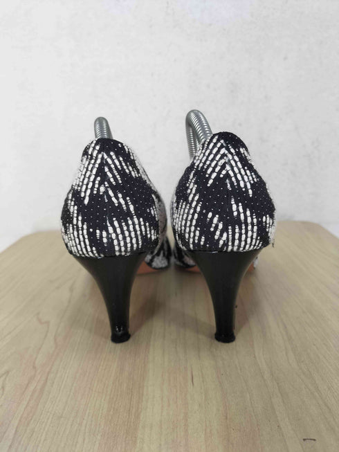 ランバンオンブルー LANVIN en Bleu ツイード ヒール パンプス レディース JPN:24