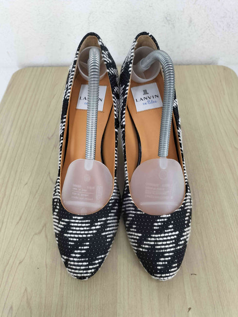 ランバンオンブルー LANVIN en Bleu ツイード ヒール パンプス レディース JPN:24