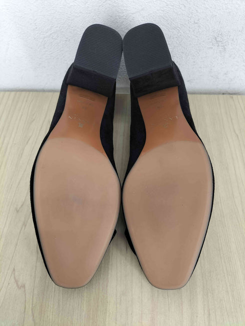 ランバンオンブルー LANVIN en Bleu リボン スウェード パンプス レディース JPN:24