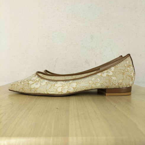 ルタロン Le Talon pointed tulle lace flat レディース JPN:24
