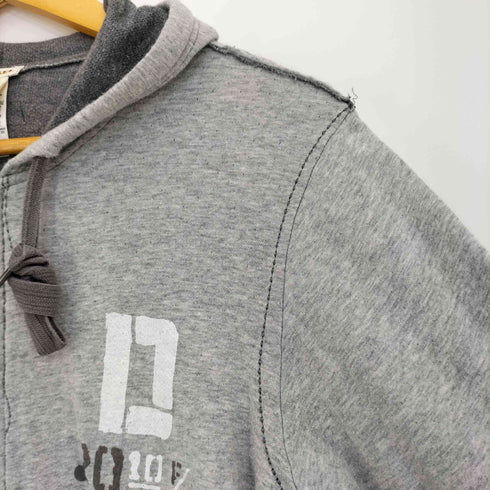 ディーゼル DIESEL Y2K プリント インサイドアウト ジップ パーカー メンズ JPN:S
