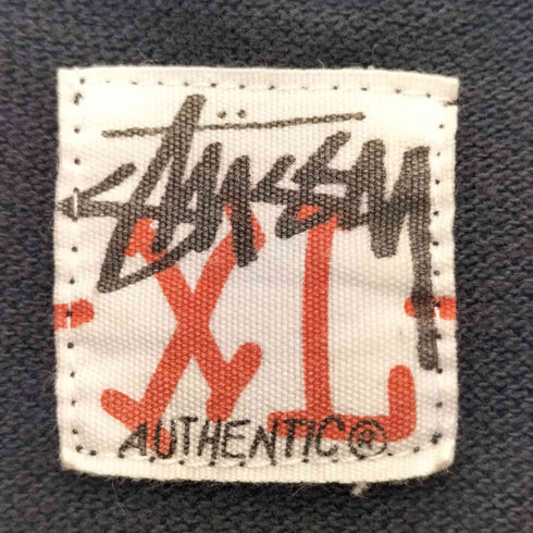 ステューシー Stussy 00s スカルプリント 折れクラウン 刺繍 鹿の子 ポロシャツ メンズ import:XL