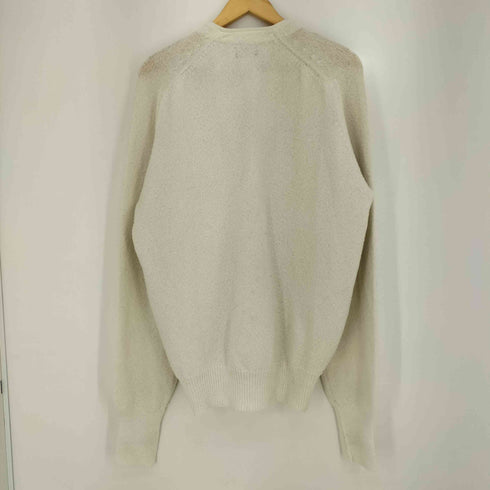 80-90s リブ長 パイル地 カーディガン メンズ import:L