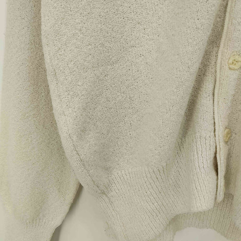 80-90s リブ長 パイル地 カーディガン メンズ import:L