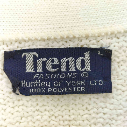 80-90s リブ長 パイル地 カーディガン メンズ import:L