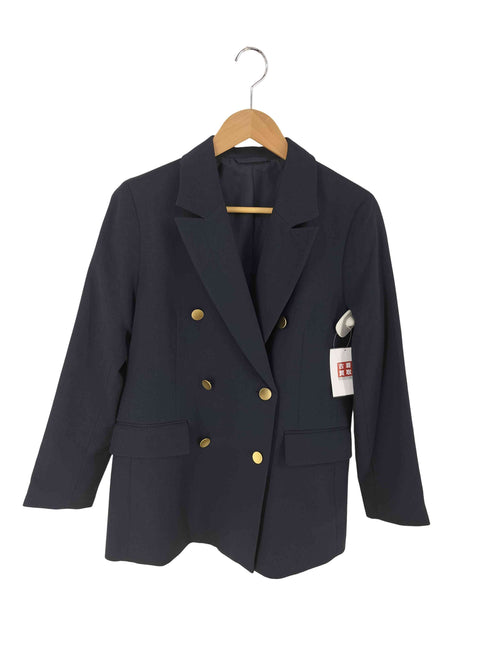 ジーユー GU ダブルブレストブレザー 紺ブレ 金ボタン レディース JPN:M