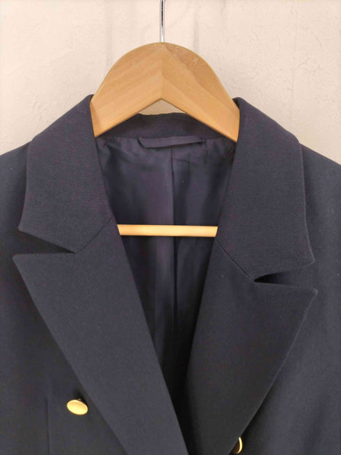 ジーユー GU ダブルブレストブレザー 紺ブレ 金ボタン レディース JPN:M