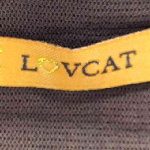 LOVCAT Y2K ベルベット Vネック カットソー レディース FREE