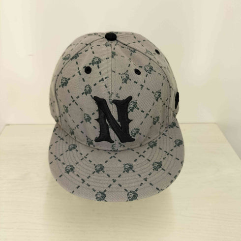 ネスタブランド NESTA BRAND 総柄 ロゴ刺繍 キャップ メンズ 58.7cm