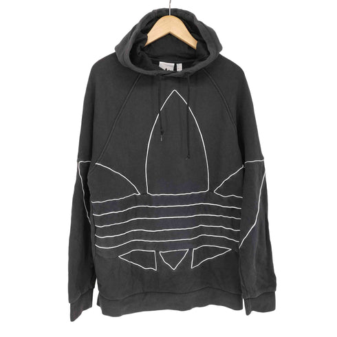 アディダス adidas ビッグトレフォイル アウトラインパーカー メンズ XO