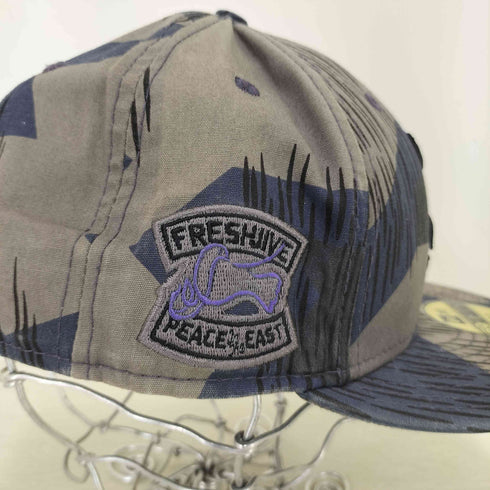 ニューエラ NEW ERA FRESHJIVE 総柄 ロゴ刺繍 キャップ メンズ 58.7cm