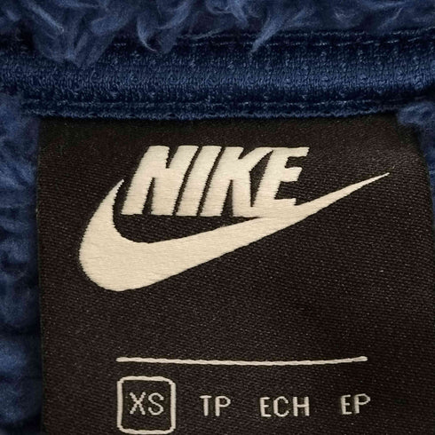 ナイキ NIKE ショート丈 ロゴ刺繍 ハーフジップ フリース レディース import:XS
