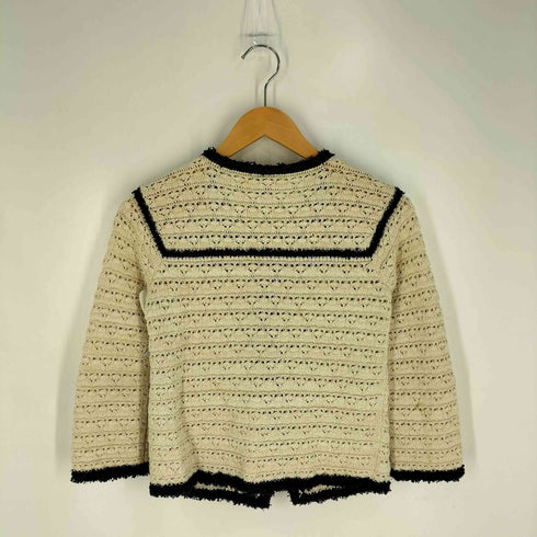 レッドヴァレンティノ RED VALENTINO イタリア製 ラメ フック コットンニット カーディガン レディース import:XS