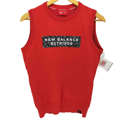 ニューバランス NEW BALANCE ロゴプリント レオパード ニットベスト レディース 2