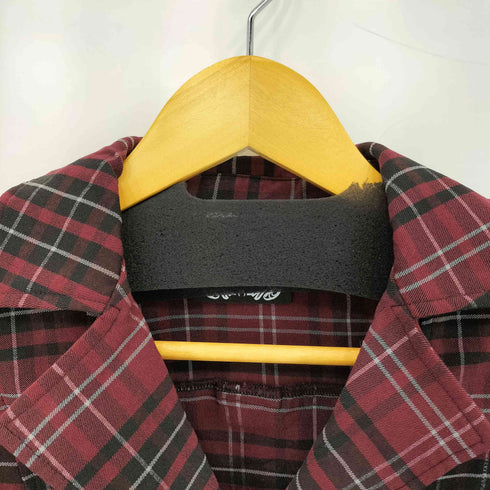 KILLSTER クロップド ペンタグラム プレイド ライダースジャケット Y2K レディース M