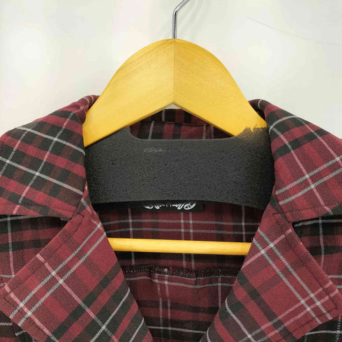 KILLSTER クロップド ペンタグラム プレイド ライダースジャケット Y2K レディース M