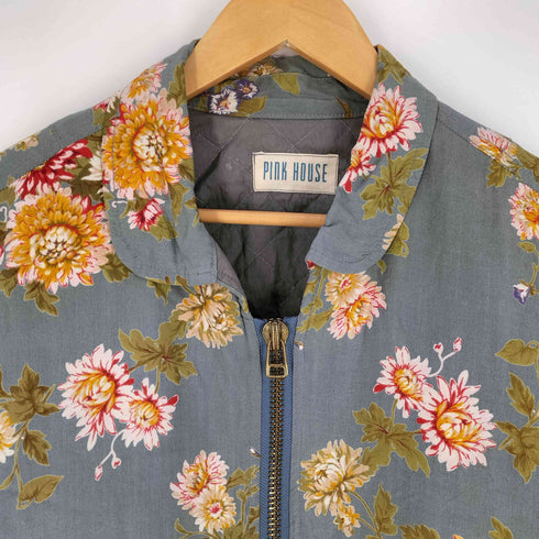 ピンクハウス PINK HOUSE 裏地キルティング 花柄ブルゾン レディース
