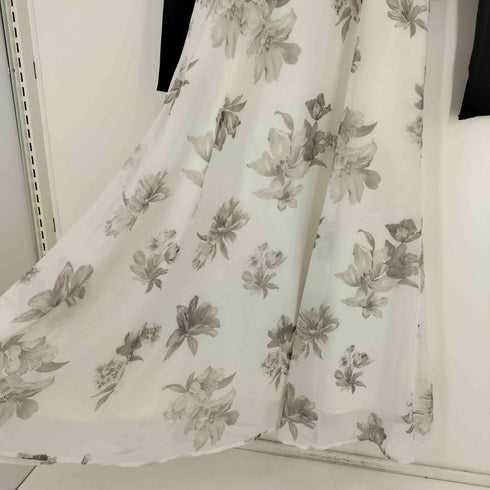 マーキュリーデュオ MERCURYDUO 25AW フラワー ドッキング ロングスリーブ ワンピース レディース JPN:M