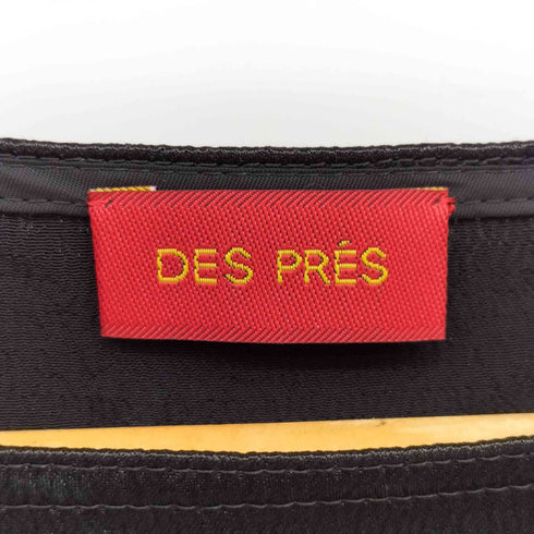 デプレ DES PRES ウェイビー サテン アシンメトリー フレア ワンピース レディース JPN:34