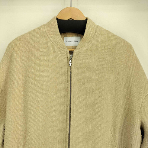 アダムエロペ Adam et Rope ツイードロングスタジャンコート レディース