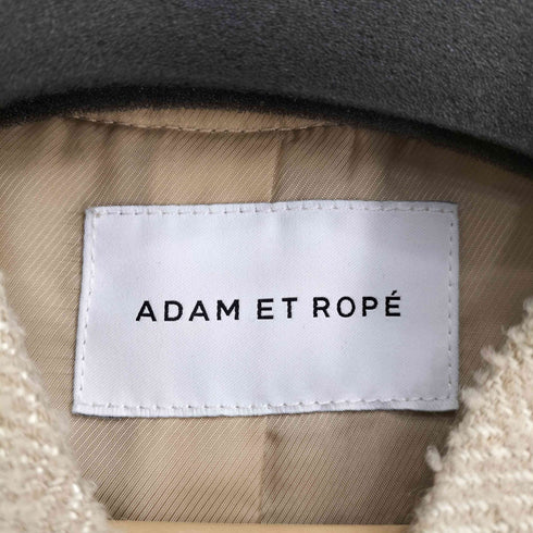 アダムエロペ Adam et Rope ツイードロングスタジャンコート レディース