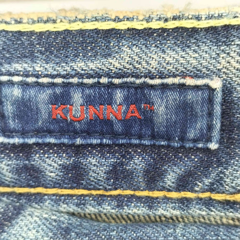 KUNNA ダメージ加工 フレアデニム メンズ 36