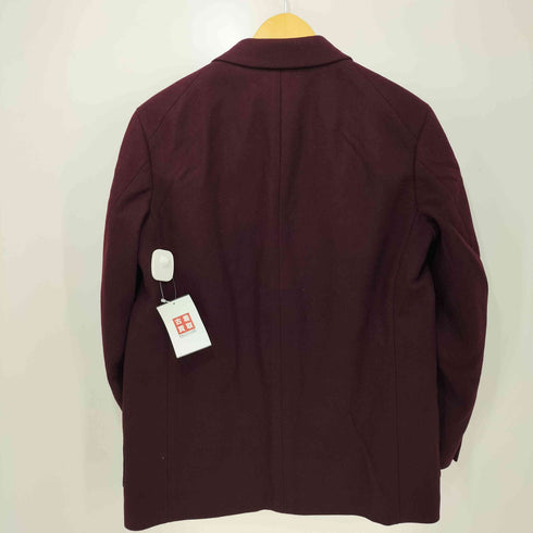 ユニクロプラスジェイ UNIQLO+J ウールブレンドオーバーサイズジャケット Sサイズ ワイン メンズ JPN:S