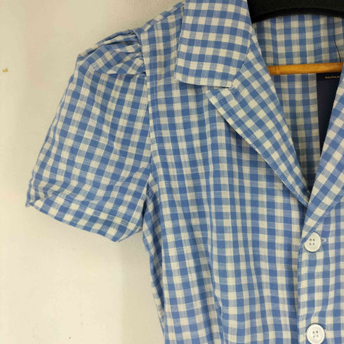 ポロラルフローレン POLO RALPH LAUREN ギンガムチェック リネンワンピース レディース JPN:2