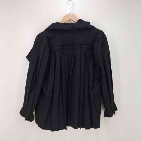 イッセイミヤケ ISSEY MIYAKE 90S プリーツデザイン ウールジャケット レディース JPN:M