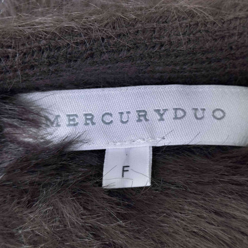 マーキュリーデュオ MERCURYDUO ファーライクシャギーミドルカーディガン レディース FREE