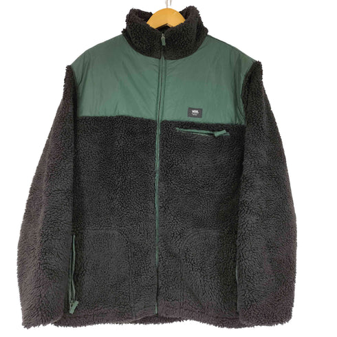 バンズ VANS ナイロン切り替え フリースジャケット メンズ import:M