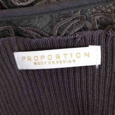 プロポーションバイボディードレッシング PROPORTION BODY DRESSING 25AW ケープ レース付きニットワンピース レディース JPN:S