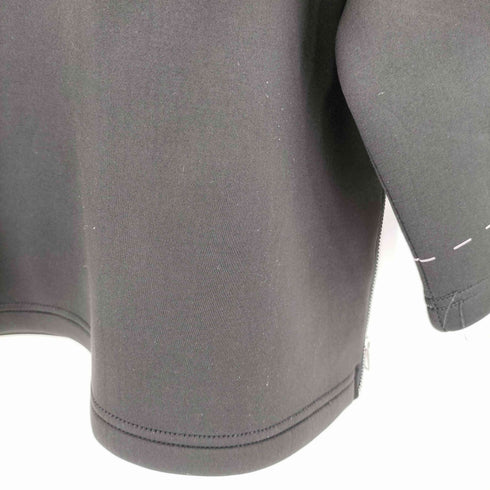 Cullut サイドジップ クロップド クルーネックシャツ レディース