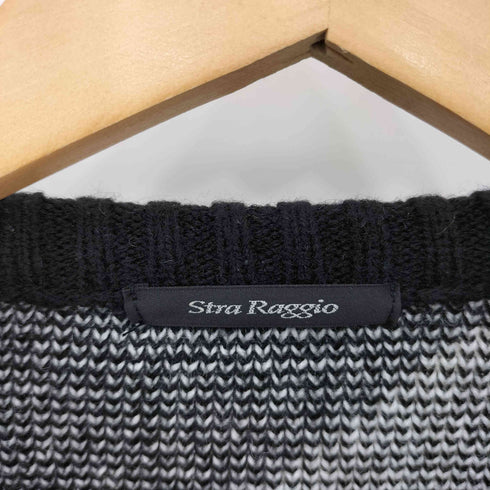 Strà Raggio 幾何学 クルーネック ニットセーター カジュアル メンズ import:L