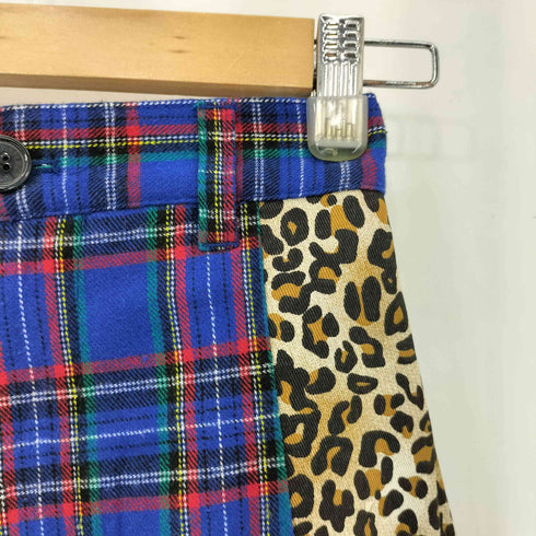 LiSA ROY reflect overjoy レオパード チェック 切替 ハーフパンツ レディース S