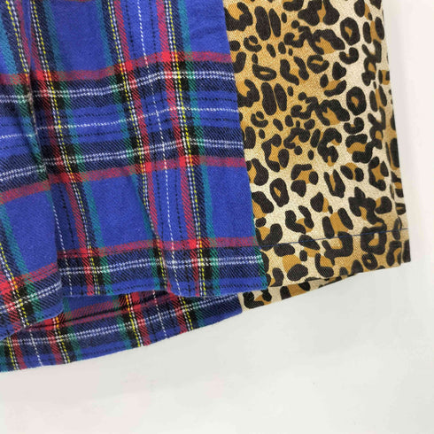 LiSA ROY reflect overjoy レオパード チェック 切替 ハーフパンツ レディース S