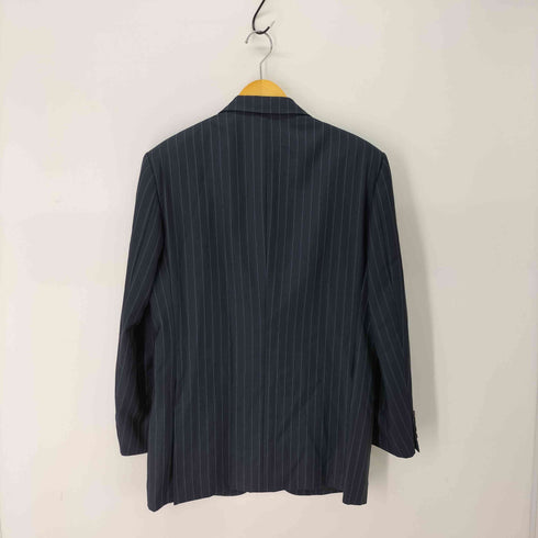 アクアスキュータム AQUASCUTUM ウール ストライプ 2タックスラックスパンツスーツセット メンズ 94A6