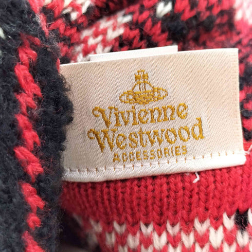 ヴィヴィアンウエストウッドアクセサリー Vivienne Westwood Accessories ウール混 総柄 スヌード オーブ レディース