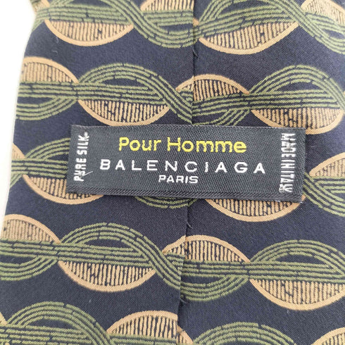 バレンシアガ BALENCIAGA 幾何学柄 ネクタイ メンズ