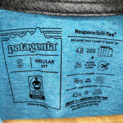 パタゴニア patagonia ROY HORIZONS バックロゴプリントTシャツ メンズ JPN:S