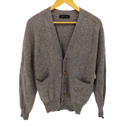 コムサデモード COMME CA DU MODE 80-90S TETSU ウール メランジ ニット 胡桃ボタン カーディガン メンズ