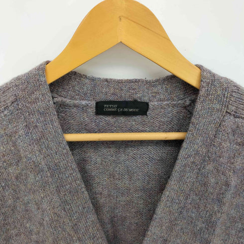 コムサデモード COMME CA DU MODE 80-90S TETSU ウール メランジ ニット 胡桃ボタン カーディガン メンズ