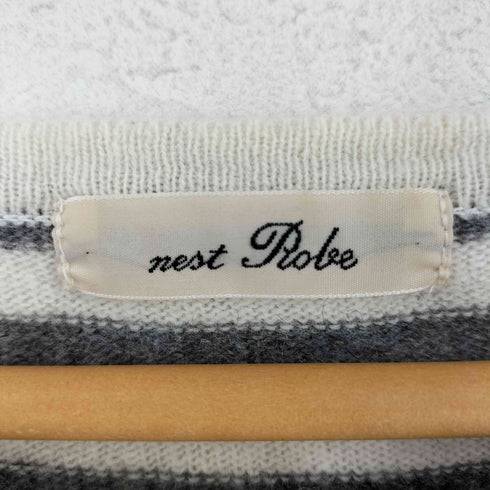 ネストローブ nest Robe ウールナイロン ボーダー セーター レディース FREE