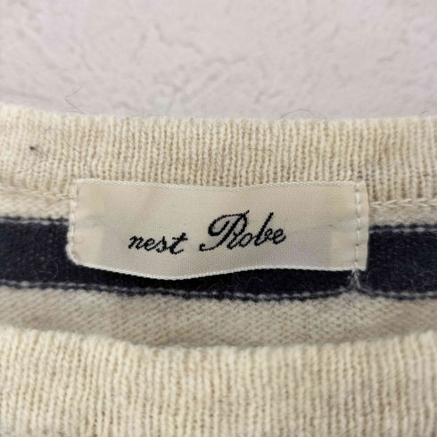 ネストローブ nest Robe ウールナイロン ボーダー セーター レディース FREE