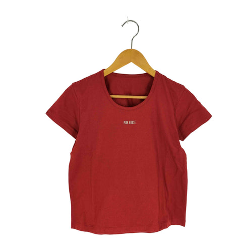 ピンクハウス PINK HOUSE ロゴ UネックTシャツ レディース JPN:M