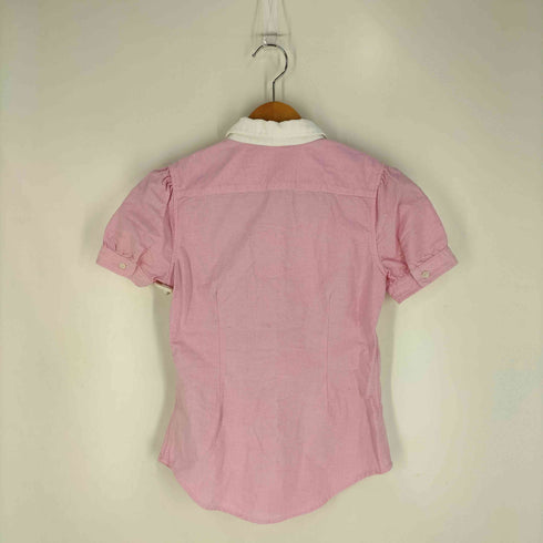 ポロラルフローレン POLO RALPH LAUREN ポニー刺繍 丸襟 パフスリーブ 半袖シャツ レディース 150